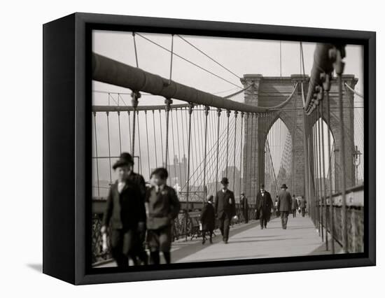 New York, N.Y. Brooklyn Bridge-null-Framed Stretched Canvas