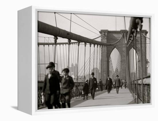 New York, N.Y. Brooklyn Bridge-null-Framed Stretched Canvas