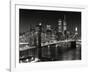 New York, New York, Brooklyn Bridge-Henri Silberman-Framed Art Print