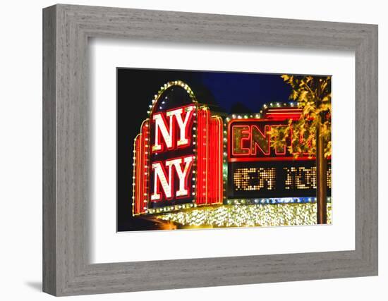 New York New York - Casino - Las Vegas - Nevada - United States-Philippe Hugonnard-Framed Photographic Print