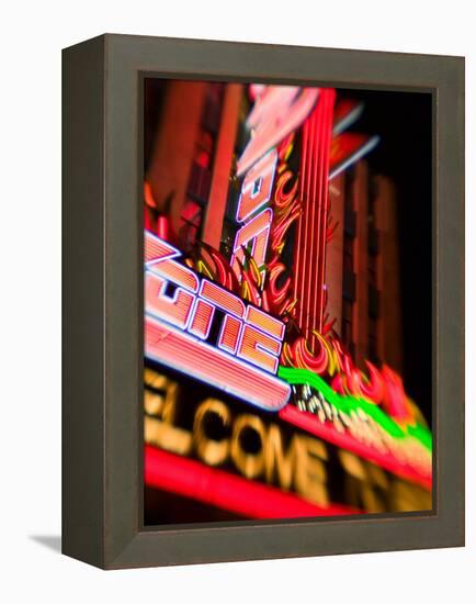 New York, New York Casino, Las Vegas, Nevada, USA-Walter Bibikow-Framed Premier Image Canvas