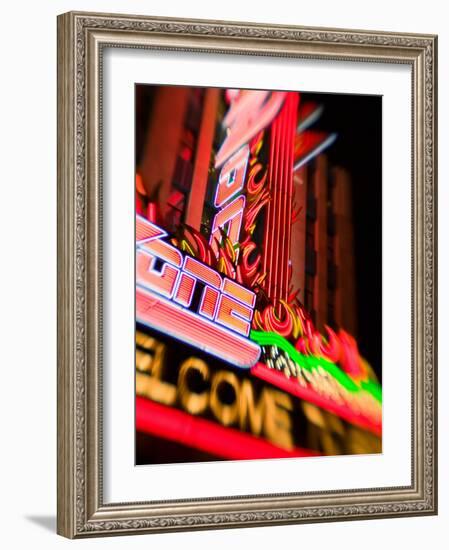 New York, New York Casino, Las Vegas, Nevada, USA-Walter Bibikow-Framed Photographic Print