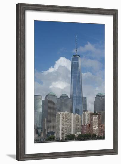 New York, New York City. Downtown City Skyline with the Freedom Tower-Cindy Miller Hopkins-Framed Photographic Print