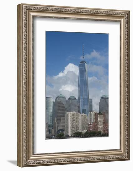 New York, New York City. Downtown City Skyline with the Freedom Tower-Cindy Miller Hopkins-Framed Photographic Print