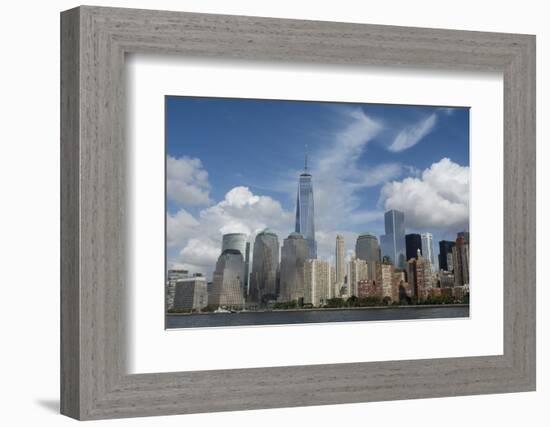 New York, New York City. Downtown New York Harbor City Skyline with the Freedom Tower-Cindy Miller Hopkins-Framed Photographic Print