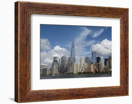 New York, New York City. Downtown New York Harbor City Skyline with the Freedom Tower-Cindy Miller Hopkins-Framed Photographic Print