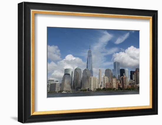New York, New York City. Downtown New York Harbor City Skyline with the Freedom Tower-Cindy Miller Hopkins-Framed Photographic Print
