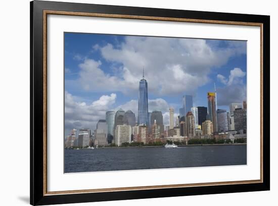 New York, New York City. Downtown New York Harbor City Skyline with the Freedom Tower-Cindy Miller Hopkins-Framed Photographic Print