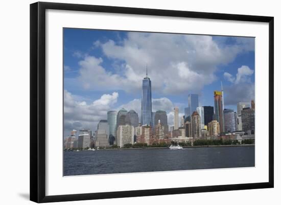 New York, New York City. Downtown New York Harbor City Skyline with the Freedom Tower-Cindy Miller Hopkins-Framed Photographic Print