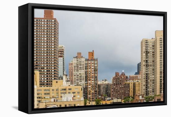 New York. New York City, Manhattan, Upper East Side, view from apt looking south over E 89th-Alison Jones-Framed Premier Image Canvas