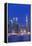 New York, New York City, Midtown Manhattan and Empire State Building from Weehawken, New Jersey-Walter Bibikow-Framed Premier Image Canvas
