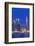 New York, New York City, Midtown Manhattan and Empire State Building from Weehawken, New Jersey-Walter Bibikow-Framed Photographic Print