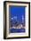 New York, New York City, Midtown Manhattan and Empire State Building from Weehawken, New Jersey-Walter Bibikow-Framed Photographic Print