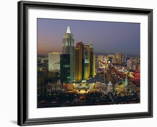 New York, New York Hotel and Casino and the Strip, Las Vegas, Nevada, USA-Gavin Hellier-Framed Photographic Print