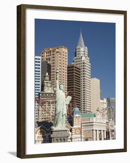 New York-New York Hotel and Replica of Statue of Liberty, Las Vegas, Nevada, United States of Ameri-Richard Maschmeyer-Framed Photographic Print