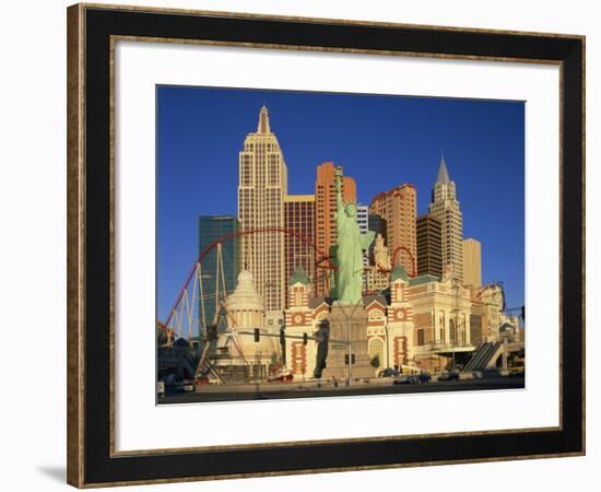 New York New York Hotel in Las Vegas, Nevada, United States of America, North America-null-Framed Photographic Print