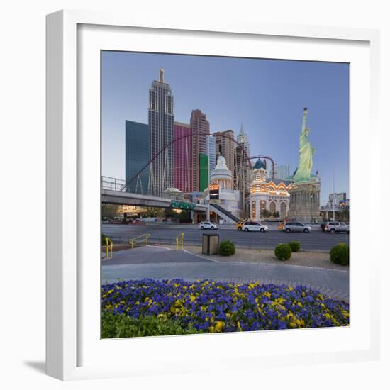 New York New York Hotel, Strip, Las Vegas Boulevard, Las Vegas, Nevada, Usa-Rainer Mirau-Framed Photographic Print