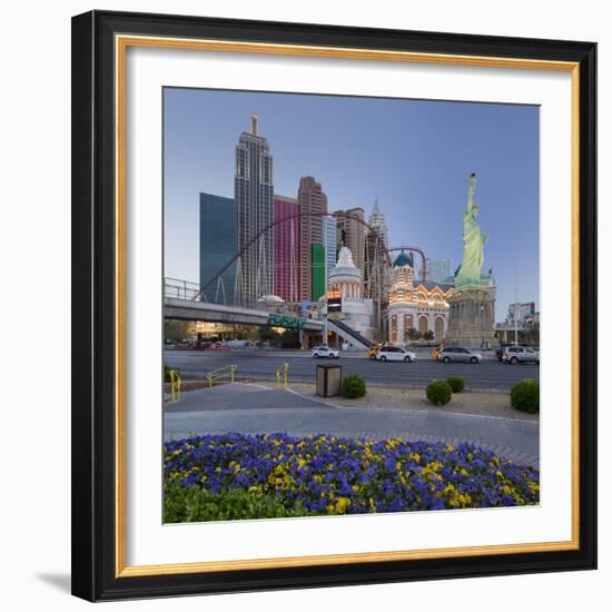 New York New York Hotel, Strip, Las Vegas Boulevard, Las Vegas, Nevada, Usa-Rainer Mirau-Framed Photographic Print