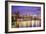 New York, New York, USA City Skyline with the Brooklyn Bridge and Manhattan Financial District Over-SeanPavonePhoto-Framed Photographic Print