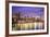 New York, New York, USA City Skyline with the Brooklyn Bridge and Manhattan Financial District Over-SeanPavonePhoto-Framed Photographic Print