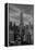 NEW YORK, NEW YORK, USA - Empire State Building New York, NY in black and white-Panoramic Images-Framed Premier Image Canvas