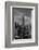 NEW YORK, NEW YORK, USA - Empire State Building New York, NY in black and white-Panoramic Images-Framed Photographic Print