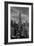 NEW YORK, NEW YORK, USA - Empire State Building New York, NY in black and white-Panoramic Images-Framed Premium Photographic Print