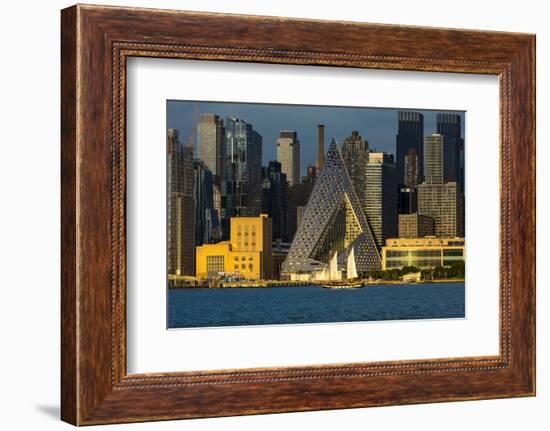 NEW YORK, NEW YORK, USA - New York City and Hudson River features VIA 57 Building (Sale triangul...-Panoramic Images-Framed Photographic Print