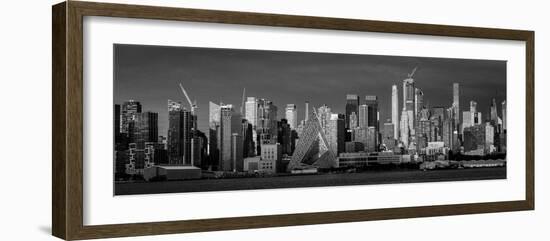 NEW YORK, NEW YORK, USA - New York City and Hudson River features VIA 57 Building (Sale triangul...-Panoramic Images-Framed Photographic Print