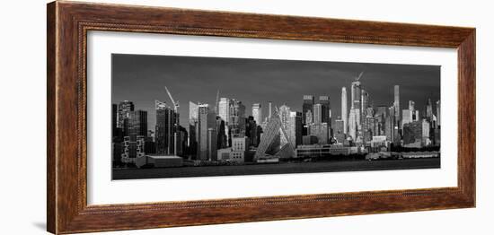 NEW YORK, NEW YORK, USA - New York City and Hudson River features VIA 57 Building (Sale triangul...-Panoramic Images-Framed Photographic Print