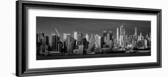 NEW YORK, NEW YORK, USA - New York City and Hudson River features VIA 57 Building (Sale triangul...-Panoramic Images-Framed Photographic Print