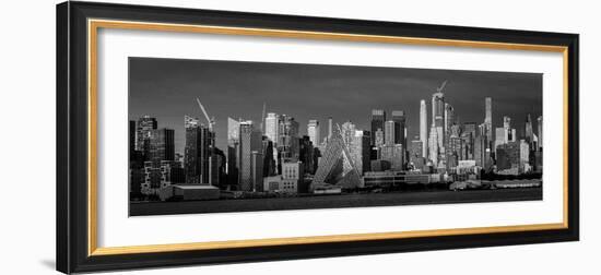 NEW YORK, NEW YORK, USA - New York City and Hudson River features VIA 57 Building (Sale triangul...-Panoramic Images-Framed Photographic Print