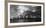 NEW YORK, NEW YORK, USA - New York City Spectacular Sunset fin black and white focuses on One Wo...-Panoramic Images-Framed Photographic Print