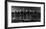 NEW YORK, NEW YORK, USA - New York City Spectacular Sunset in black and white focuses on One Wor...-Panoramic Images-Framed Photographic Print