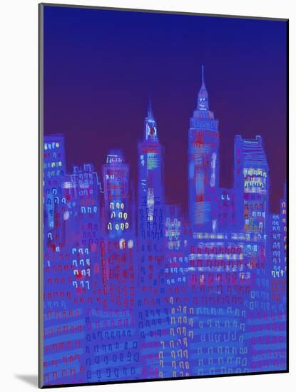 New York, New York-Diana Ong-Mounted Giclee Print