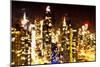 New York Night II - In the Style of Oil Painting-Philippe Hugonnard-Mounted Giclee Print