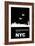 New York Night Poster-NaxArt-Framed Art Print