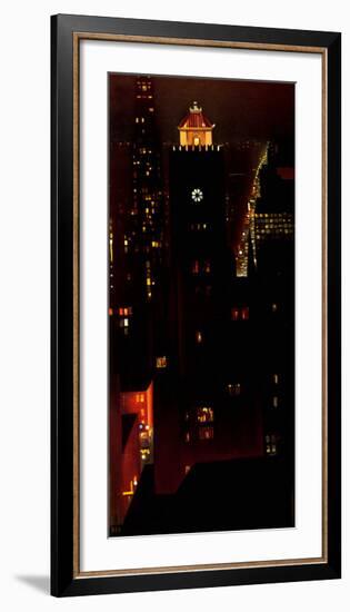 New York Night-Georgia O'Keeffe-Framed Art Print