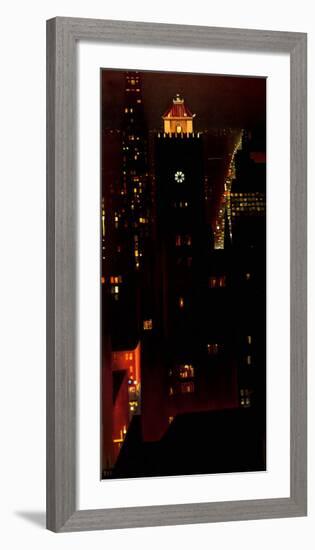 New York Night-Georgia O'Keeffe-Framed Art Print