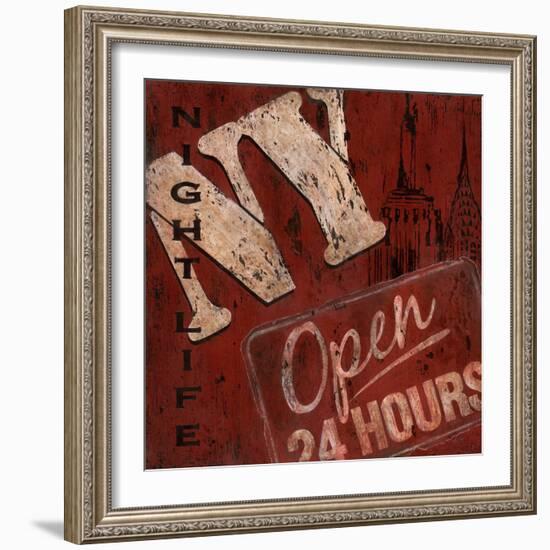 New York Nightlife-Janet Tava-Framed Art Print