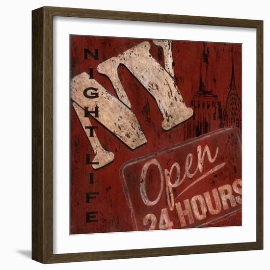 New York Nightlife-Janet Tava-Framed Art Print