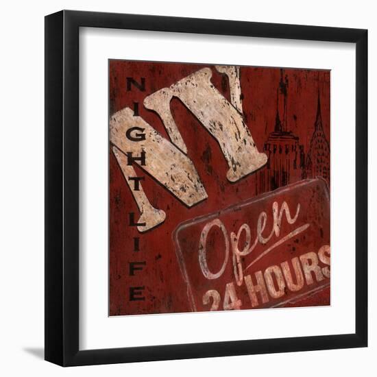 New York Nightlife-Janet Tava-Framed Art Print