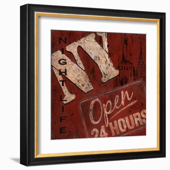 New York Nightlife-Janet Tava-Framed Art Print