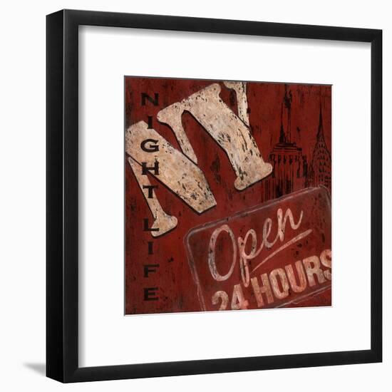 New York Nightlife-Janet Tava-Framed Art Print