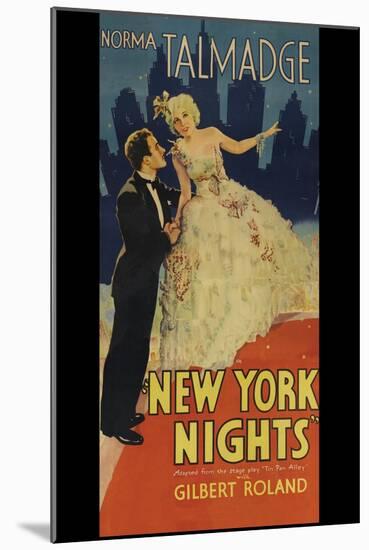 New York Nights-null-Mounted Art Print