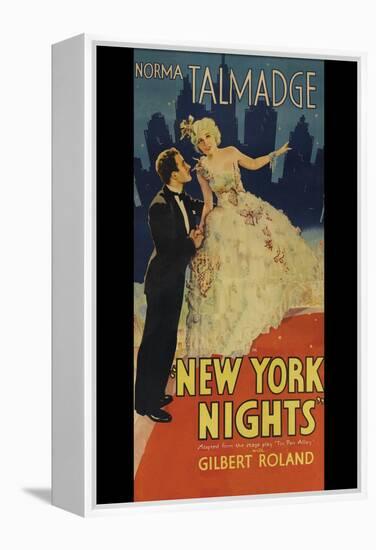 New York Nights-null-Framed Stretched Canvas