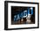 New York, NY, USA - Blue sign for DUMBO, New York, New York-Panoramic Images-Framed Photographic Print