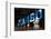 New York, NY, USA - Blue sign for DUMBO, New York, New York-Panoramic Images-Framed Photographic Print