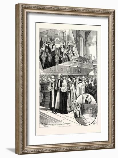 New York: Opening Services of the Protestant Episcopal Triennial Convention in St. George's Church.-null-Framed Giclee Print