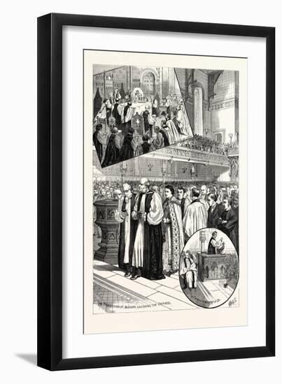 New York: Opening Services of the Protestant Episcopal Triennial Convention in St. George's Church.-null-Framed Giclee Print